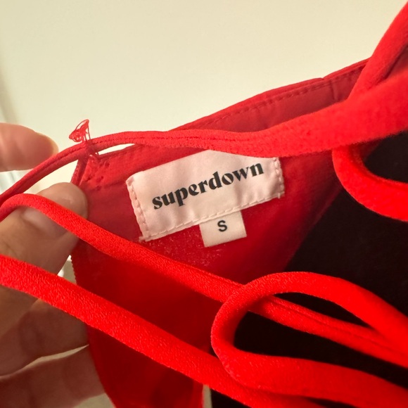 Superdown Backless Mini Red Dress - Picture 4 of 5